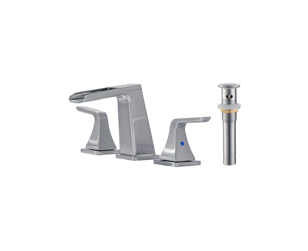 Casainc Widespread Faucet 2-handle Bathroom with Drain Assembly