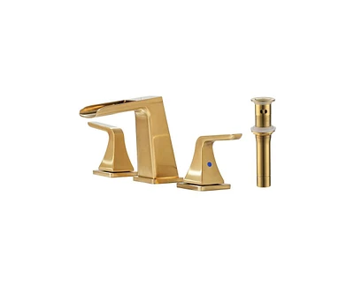 Casainc Widespread Faucet 2-handle Bathroom with Drain Assembly