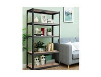 Slickblue Heavy-Duty 5-Tier Adjustable Shelving Unit for Garage Storage and Organization