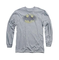 Batman Big & Tall Faded Logo Long Sleeve Adult Tee / T-Shirt