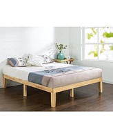 Slickblue Solid Wood Platform Bed Frame in Natural Finish