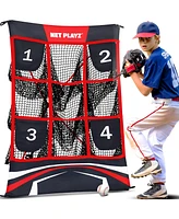 Net Playz 9 Pocket Strike Zone Baseball Net