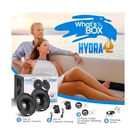 Pyle Marine Tweeter Speaker System - One Pair 1" Pei Dome Tweeter with Horn Diffuser, 120 Watts, 4 Ohm Impedance
