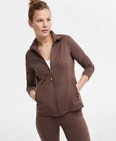 Id Ideology Women's Soft Full-Zip Jacket, Exclusively at Macy's