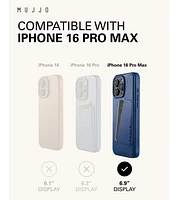 Mujjo iPhone 16 Pro Max Wallet Leather Case