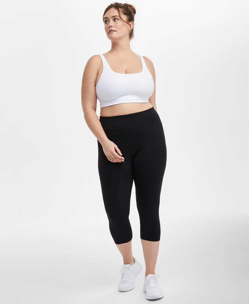 Id Ideology Plus Soft Cropped Leggings, Exclusively at Macy's