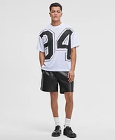 Mode of One Men's Oversized-Fit Mesh Graphic T-Shirt, Exclusively at Macy's