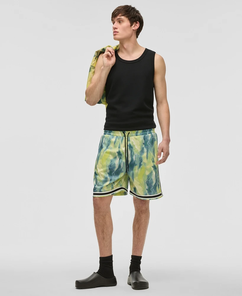 Mode of One Men's Aura Regular-Fit Printed 7" Mesh Shorts, Exclusively at Macy's