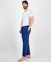 Club Room Men's Woven Beverage-Graphic Pajama Pants, Exclusively at Macy's