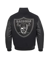 Pro Standard Men's Black Las Vegas Raiders Full-Zip Varsity Jacket