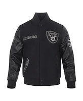 Pro Standard Men's Black Las Vegas Raiders Full-Zip Varsity Jacket