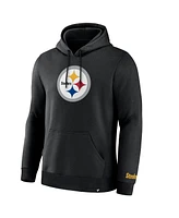 Fanatics Men's Black Pittsburgh Steelers Legacy Fleece Pullover Hoodie