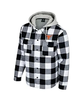 Colosseum Men's Black/White Texas Longhorns Buffalo Plaid Full-Zip Jacket