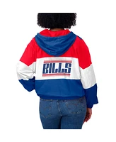 Wear by Erin Andrews Women's Royal Buffalo Bills Color Block Full-Zip Windbreaker Jacket