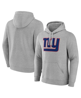 Fanatics Men's Heather Gray New York Giants Deliver Fleece Pullover Hoodie