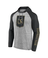 Fanatics Men's Steel Lafc Deflection Raglan Pullover Hoodie