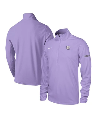 Nike Men's Lavender Kansas State Wildcats Training Performance Half-Zip Sweatshirt