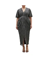 City Chic Plus Lily Sparkle Maxi Dress