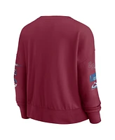 Fanatics Women's Burgundy Colorado Avalanche Go Team Pullover Sweatshirt