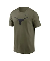 Nike Men's Olive Texas Longhorns 2024 Military Appreciation Tonal Logo Performance T-Shirt