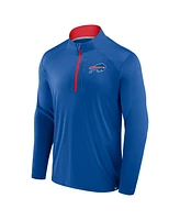 Fanatics Men's Royal Buffalo Bills Defender Long Sleeve Quarter-Zip Jacket