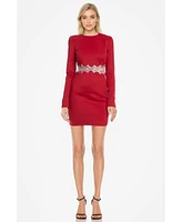 ONE33 Social Women's The Teagan | Sequined Cutout Mini Cocktail Dress