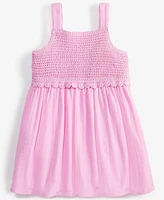 Epic Threads Toddler Girl Crochet Gauze Cotton Dress, Exclusively at Macy's