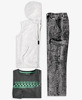 Epic Threads Little Big Boys Sleeveless Hoodie Venice Skate Shop Graphic T Shirt Relaxed Cargo Jeans Exclusively At Macys
