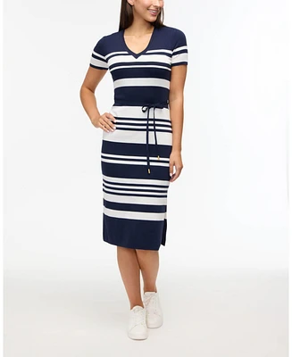 Ellen Tracy Women s Striped Knit Dress