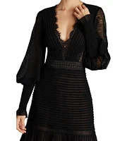 Tadashi Shoji Nyssa Bishop Sleeve Dress