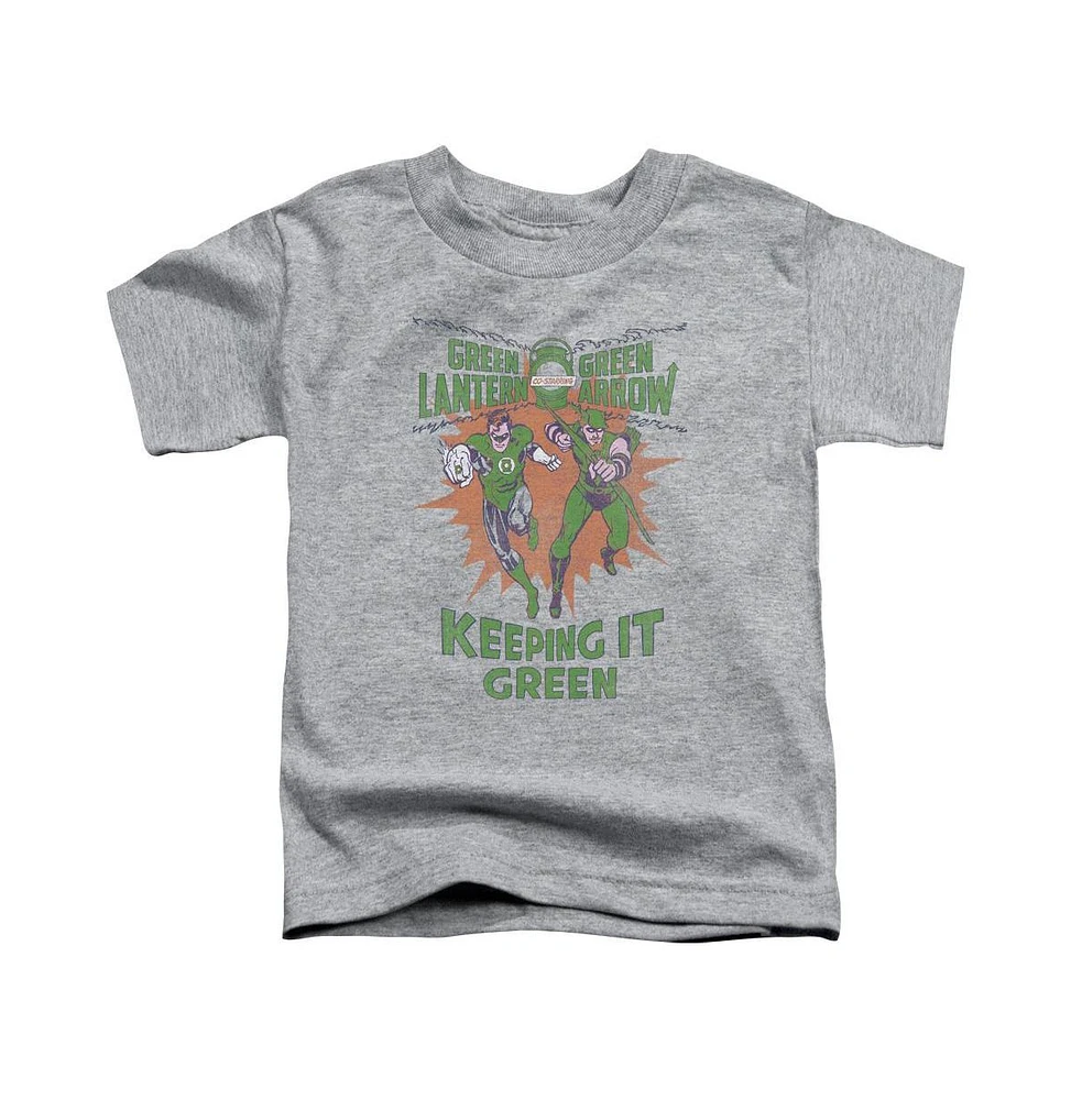 Green Lantern Toddler Girls Baby-Girls Keeping It Short Sleeve Tee / T-Shirt