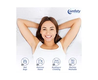 Comfety Waterproof Mattress Protector Bamboo Viscose, Ultra Soft Leak-Proof Mattress Cover - Hypoallergenic, Breathable