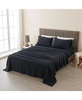 Verlee Turkish Cotton Double-Brushed Flannel Bed Sheet Set