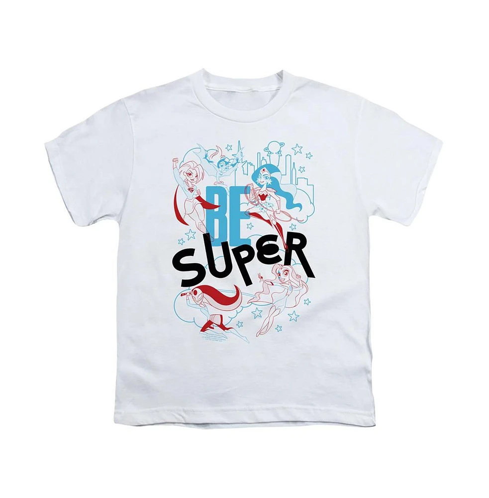 Dc Superhero Girls Boys Comics Be Super Short Sleeve Juvenile Tee / T-Shirt