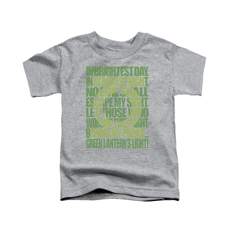 Green Lantern Boys Oath Short Sleeve Juvenile Tee / T-Shirt