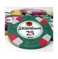 Slickblue Showdown Poker Chips (25-pack) - Clay Composite $25