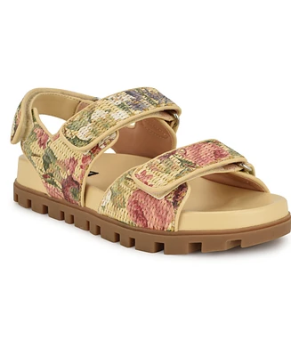 Nine West Women's Tillee Casual Double Strap Flat Sandals