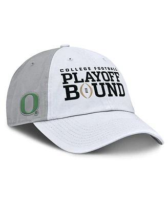 Nike Men's and Women's White/Gray Oregon Ducks 2024 College Football Playoff Club Adjustable Hat