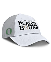 Nike Men's and Women's White/Gray Oregon Ducks 2024 College Football Playoff Club Adjustable Hat