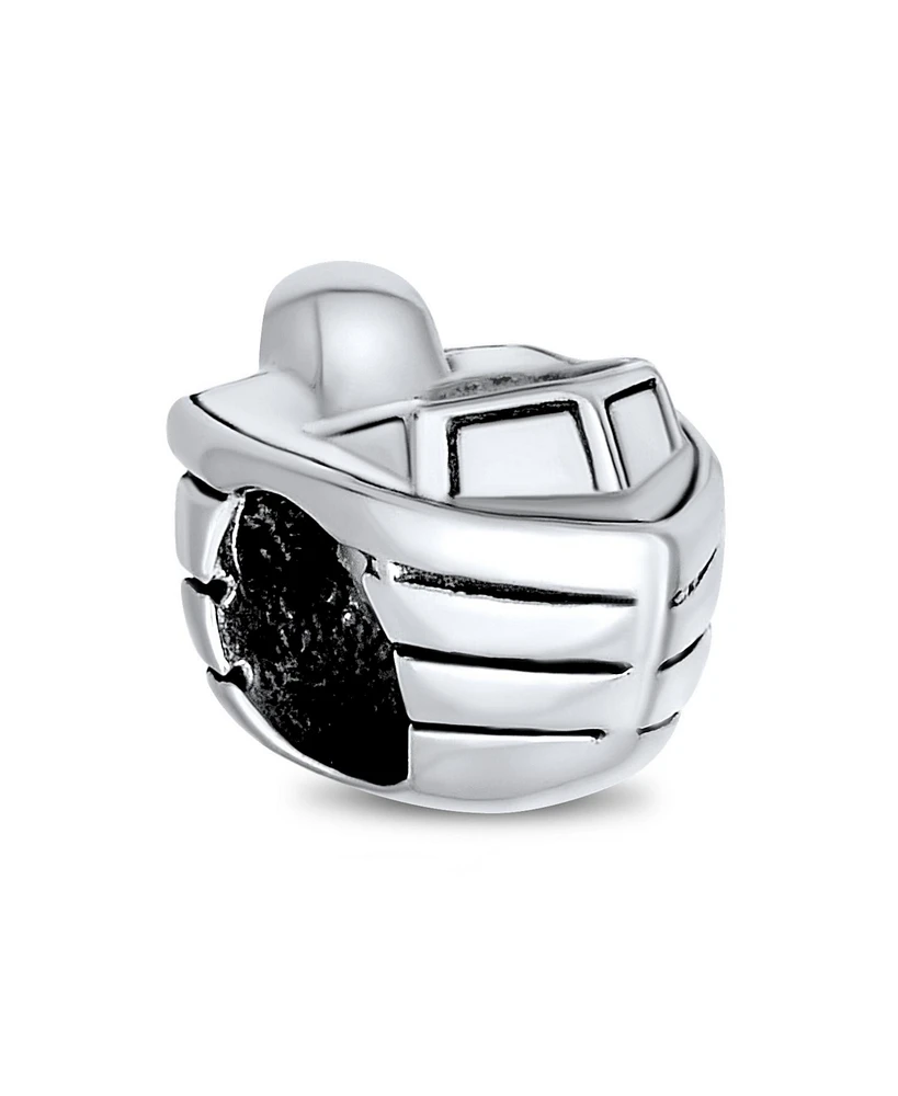 Bling Jewelry Nautical Speed Boat Charm Bead Sterling Silver for European Bracelet