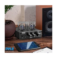 Pyle Bluetooth Tube Amplifier Stereo Receiver - 2 Vacuum Tube Power Amp, Cd/Dvd Inputs (L/R), 600W Peak Power