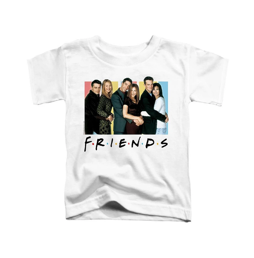 Friends Boys Cast Logo Short Sleeve Juvenile Tee / T-Shirt