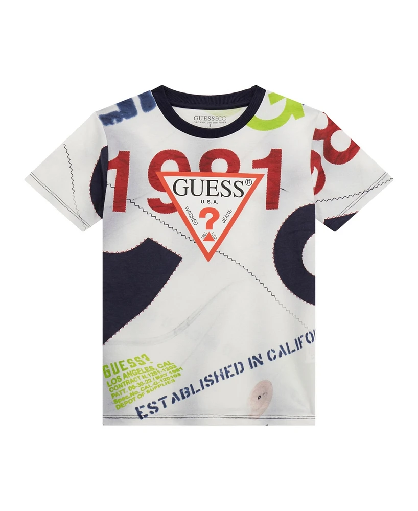 Guess Big Boy Printed Short Sleeve T-Shirt