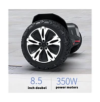 Gyroshoes Warrior 8.5 inch Off Road All Terrain Smart G2 Hoverboard with Bluetooth Speaker and Led Lights, Self Balancing Hoverboards for Kids & Adult