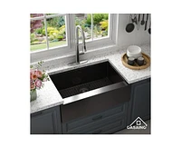 Casainc 30inch L Single Bowl Stainless Steel Farmhouse Kitchen Sink