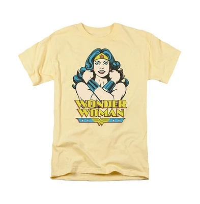 Dc Wonder Woman Men's Dc Comics Wonder Woman Wonder At Large Short Sleeve Adult Tee / T-Shirt