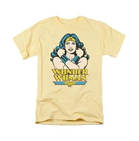 Dc Wonder Woman Men's Dc Comics Wonder Woman Wonder At Large Short Sleeve Adult Tee / T-Shirt