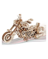 Robotime Wooden Puzzles 3D Motorcycle Model Diy 1:8 Adults-Brain Teaser Puzzle, 10.6"4.6"6.3