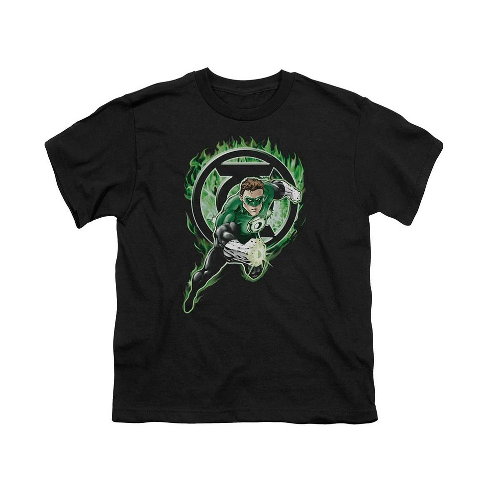 Green Lantern Boys Space Cop Short Sleeve Juvenile Tee / T-Shirt