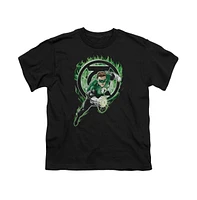 Green Lantern Boys Space Cop Short Sleeve Juvenile Tee / T-Shirt